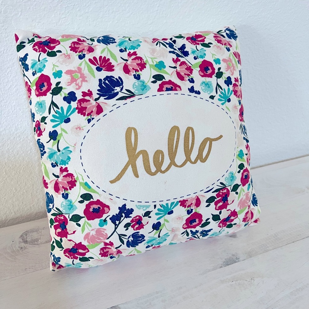 “Hello” Decorative Pillow